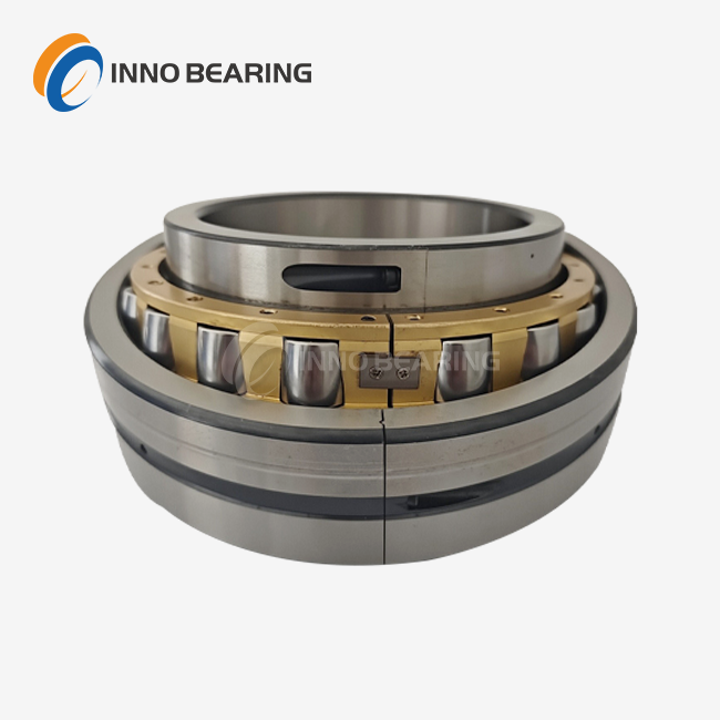 Split self-aligning roller bearing